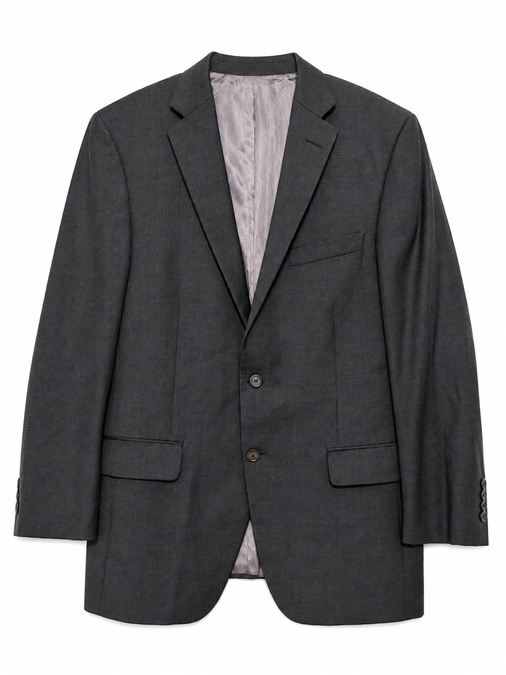 Hart Schaffner Marx Mens 42R Sport Coat Blazer Gray Made USA Union Made Classic